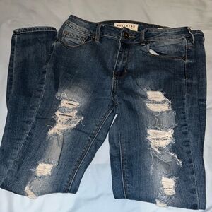 Bullhead High Rise Skinniest Jeans, size 7